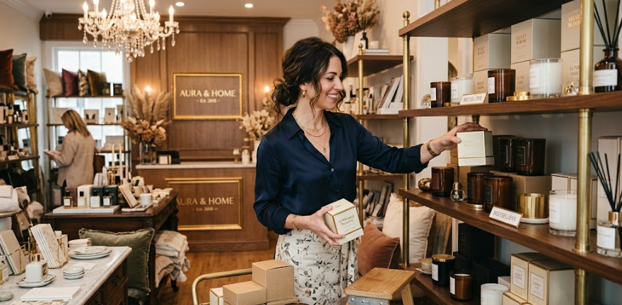 Woman browsing candles before you determine if this buyer is real.